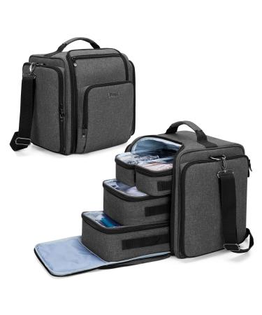 BAFASO travel bag for make -up cosmetic bag for cosmetics and beauty accessories make -up organizer bag for women makeup artists stylist without accessories black