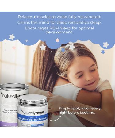 NaturallyMum Magnesium Body Lotion Bundle for Mum and Kids | Support for Sleep Heart Bone Nerve Gut and Muscle Health | Adult Lavender | Kids Lavender & Chamomile | 2 x 4 fl oz - Buy Online on GoSupps.com