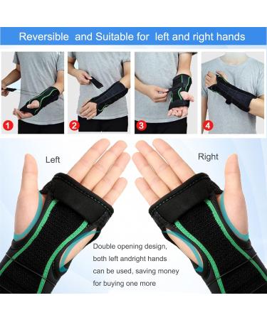 Buy Reversible Wrist & Forearm Support Splint Brace for Carpal Tunnel - 10.6 Inch Night Support Freesize Immobilizer for Right & Left Arms - Buy Online on GoSupps.com