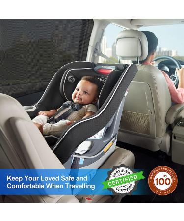 Pemotech Car Window Shades - UV Sun Protection for Kids, Adults, and Pets - Large Size (39.8 x 27.2) - Fits 98% of Cars - Buy Online on GoSupps.com