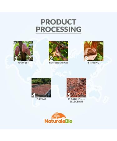 Organic Raw Cacao Beans 400g - Peruvian Natural & Pure | NaturaleBio 400g (Pack of 1) - Buy Online on GoSupps.com