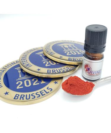 Saffron Powder 2gm Pure Afghanistan Super Premium Saffron from Afghanistan by Multiple Award Winning Divine Healing Saffron (Zafron) luxury spice grind saffron