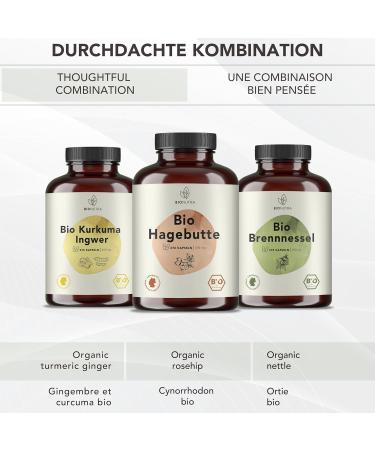 BIONUTRA Bio Rosehip capsules high dose 5200 mgday residue controlled German production vegan lactose & gluten free without additives 270 pieces x 650 mg - Buy Online on GoSupps.com
