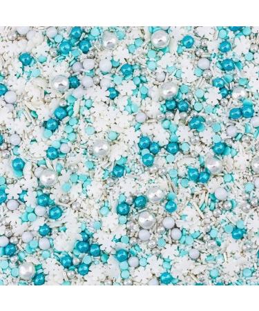 Super Sprinkle Schneegest ber 180g | Colorful Baking Sprinkles | Chocolate Pearl Cake Decoration | Sugar Snowflake Sprinkles | AZO Dye-Free | International Shipping - Buy Online on GoSupps.com