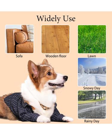 4pcs Dog Winter Shoes Pet Warm Snow Boots Puppy Anti-Slip Sole Pets Paw Protectors Covers Cat Booties for Outdoor Cold Weather (M Brown) M Brown - Buy Online on GoSupps.com