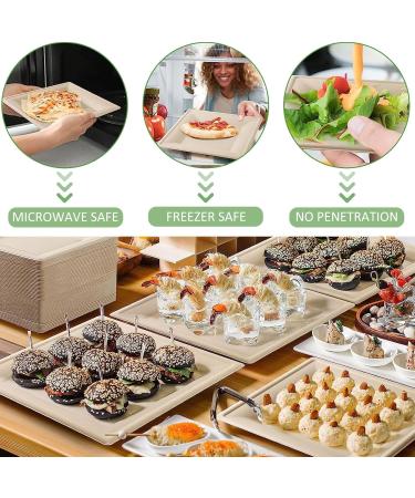 300 pcs Compostable Paper Plates Set Large Plates Heavy Duty Disposable Paper Plates Cutlery Includes Biodegradable Plates Forks Knives Spoons Cups Eco-Friendly Dinnerware Set for Party - Buy Online on GoSupps.com