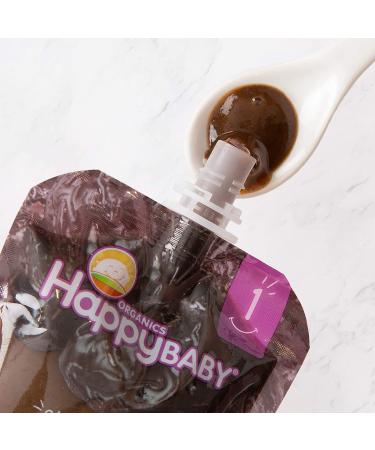 Happy Baby Organics Clearly Crafted Stage 1 Prunes Baby Food - 3.5 oz Pouch (Pack of 8) - Buy Online on GoSupps.com