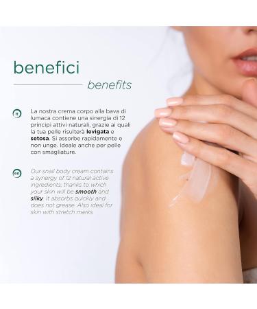 Nuvo Body Cream with Snail Mucus & Hyaluronic Acid - 200ml | Organic Nourishing & Moisturizing | 100% Made in Italy - Buy Online on GoSupps.com