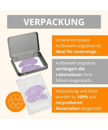 Amathings Reusable Silicone Eye Pads - Anti-Aging Anti-Wrinkle Care | 3 Pairs in High-Quality Storage Box - Buy Online on GoSupps.com