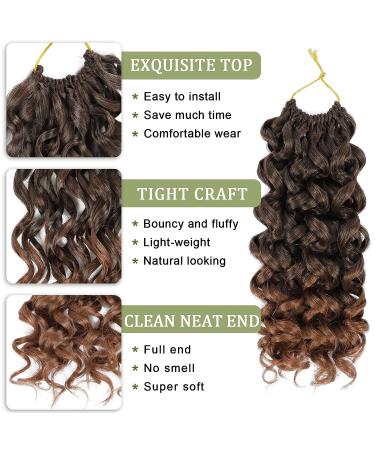 GoGo Curl Crochet Hair 10 Inch 8 Packs Water Wave Short Beach Curl Synthetic Deep Twist Extensions T30 - Buy Online on GoSupps.com