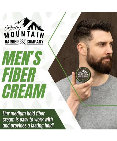 Men's Fiber Hair Cream - Classic Styling Product with Medium Hold & Shine | No Artificial Fragrance | All Hair Types | Easy Wash | 4 oz - Buy Online on GoSupps.com