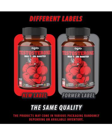 Buy 2 Packs of Testosterone Booster for Men - 60 Capsules Each | Enhance Muscle Build Energy & Endurance with 11 Powerful Herbs - Buy Online on GoSupps.com