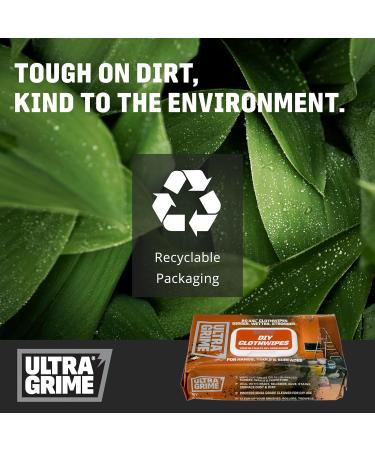 UltraGrime DIY Wipes XXL Heavy Duty 80 Thick Wipes - Heavy Duty Big Wipes - cleaning wipes heavy duty - stain remover wipes - surface cleaning wipes - heavy duty - paint remove multi purpose wipes - Buy Online on GoSupps.com