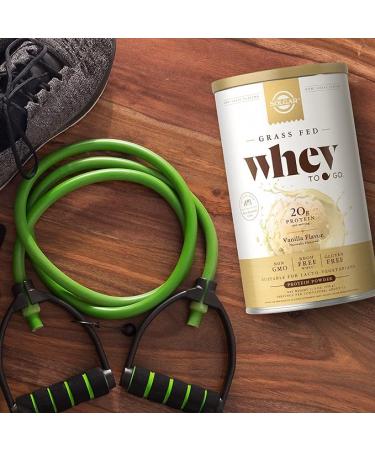 Solgar Grass Fed Whey Protein Powder Vanilla 2lb - 20g New Zealand Protein - Supports Strength & Recovery - 36 Servings - Buy Online on GoSupps.com