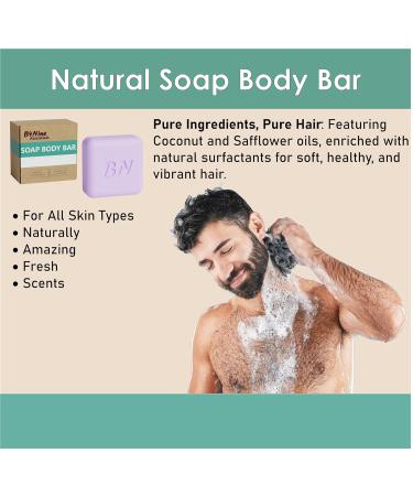 B4Nine Natural Soap Bar - Deep Cleansing & Hydration for All Skin Types - Nourishing Coconut Oil & Cocoa Butter - Lavender Cedar Charm - 4.5 oz | International Shipping - Buy Online on GoSupps.com