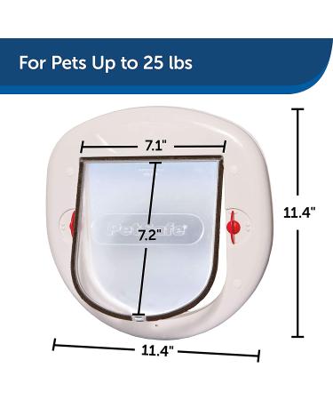 PetSafe Big Cat 4-Way Locking Interior/Exterior Cat Door - Tinted Flap for Large Cats - Weatherproof & Durable - Easy DIY Install - Buy Online on GoSupps.com