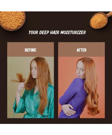 Fenugreek Restorative Deep Conditioning Mask | Best Ayurvedic Hair Treatment for Men & Women | Nourishing & Moisturizing | Hair Growth for Dry & Damaged Hair - 6.7 oz - Buy Online on GoSupps.com