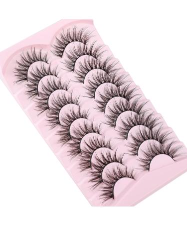 Buy Wispy Mink Cat Eye Lashes - 21mm Natural Fluffy Strip Lashes (9 Pairs) | Josiezoey Pesta as Postizas Naturales for a Fairy Look - Buy Online on GoSupps.com
