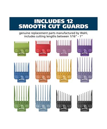Wahl Clipper Attachment Guard Organization Kit - 14 Piece Premium Storage Kit for Colored Hair Clipper Guide Combs - Multicolor - Buy Online on GoSupps.com