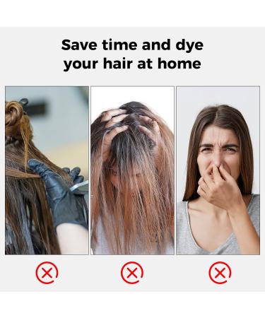 Buy 3 in 1 Black Hair Dye Shampoo - Semi-Permanent Gray Coverage for Men & Women | Herbal Natural Formula - 16.9 Fl Oz - Buy Online on GoSupps.com