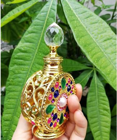DFJOENVLDKHFE Perfume Bottle Empty Frosted Glass Essential Oil Bottle Refillable Empty Jewelry Decoration Crystal Bottle 10ml Green Diamond - Buy Online on GoSupps.com