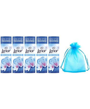 Lenor Laundry Perfume in-Wash Scent Booster Beads 176gr Spring Awakening Scent 5Pk + Our Gift for You: Organza Bag Size: 9 x 7 x 0.1 cm