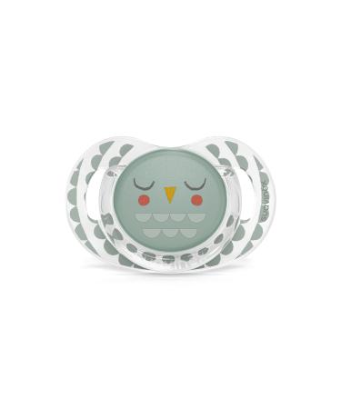 Suavinex Bonhomia Flat Feather Green 18m+ Silicone Pacifier SXSBA3079181