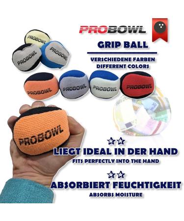 Emax Bowling Grip Ball | Pro Bowl Grip Sack & Microfiber Grip Bag | Black/Orange Moisture Absorbing Rosing Bag for Optimal Performance - Buy Online on GoSupps.com