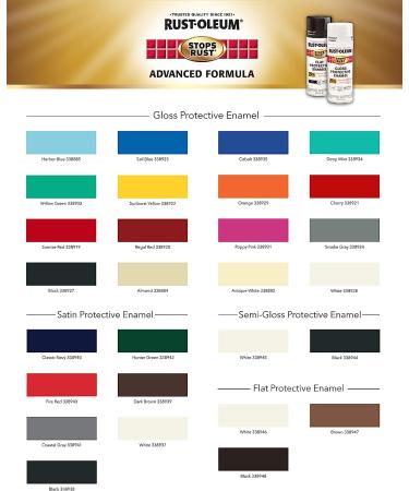 Rust-Oleum 338944 Stops Rust Advanced Spray Paint Semi-Gloss Black 12oz - Durable Protection and Finish - Buy Online on GoSupps.com