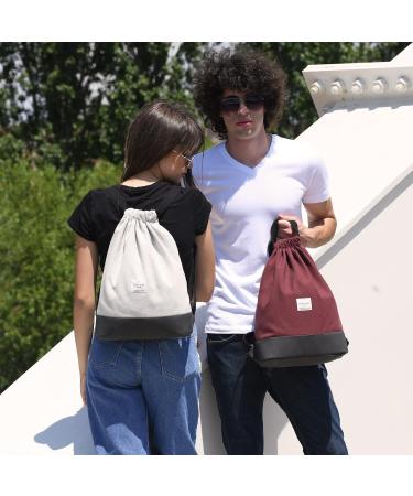 ADORE June Daypack - Modern Lightweight Gym Bag for Sports Travel & City | Unisex Design with Zipper Pocket - Light Gray - Buy Online on GoSupps.com