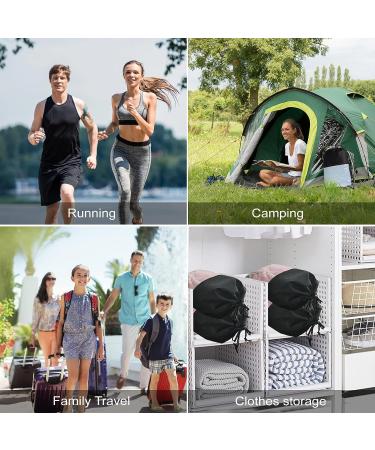 6PCS Travel Shoe Bags - Drawstring Non-Woven Storage - Dustproof & Waterproof - White & Black - Portable Organizers for Men and Women - Buy Online on GoSupps.com
