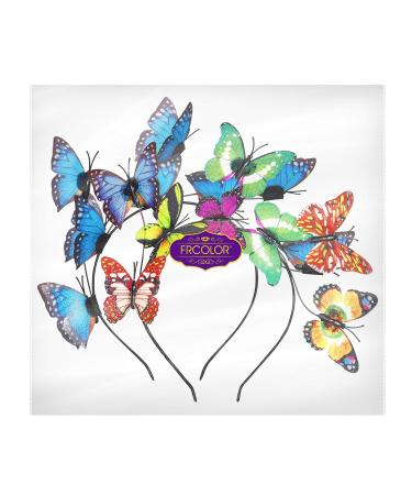 Frcolor Butterfly Hair Ripe | Glitter Butterfly Headband for Women | Decorative Bride & Party Hair Band | Perfect for Costumes & Tea Parties - International Shipping Available - Buy Online on GoSupps.com