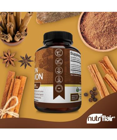 NutriFlair Ceylon Cinnamon Capsules - 120 Count for Optimal Health - Buy Online on GoSupps.com