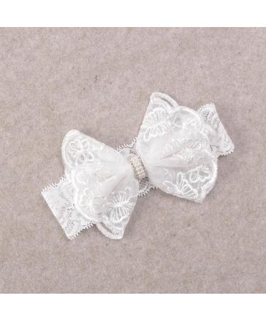 Nishine 2-Pack Christening White Newborn Bowknot Headbands | Baby Baptism Hair Bows & Toddler Hairband - Shop Now! - Buy Online on GoSupps.com