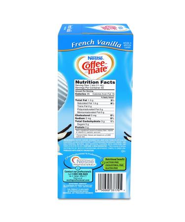 Coffee-mate French Vanilla Creamer 0.375oz (Box of 50) - 35170BX - Buy Online on GoSupps.com