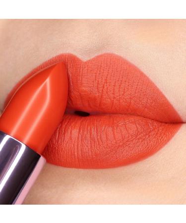  Neve Cosmetics Sugar Matte Cannolo Snow Cosmetics Lipstick Bright Orange with Intense Coral Undertone - Buy Online on GoSupps.com