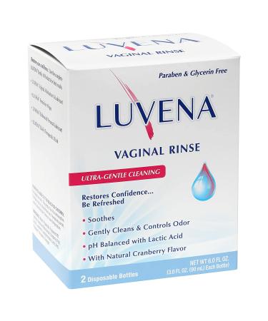 Luvena Daily Feminine Rinse - pH Balanced, Paraben-Free, Gynecologist Tested - Soothing & Moisturizing - 2 Pack 3oz Bottles - Buy Online on GoSupps.com