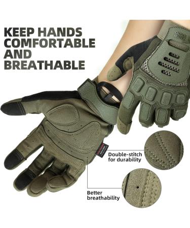 Zure Lotoo Airsoft Gloves - Semi-Finger & Full Finger Tactical Motorcycle Gloves with TPR Impact Protection for Climbing & Outdoor Activities | High Mobility & Shock-Damping | XL Size ZAG2 - Buy Online on GoSupps.com