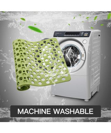 YINENN Non Slip Bath Shower Mat | TPE Safety Mat, Machine Washable, Soft Bathroom Mats | 30x17 Inch, Peak Green - Buy Online on GoSupps.com