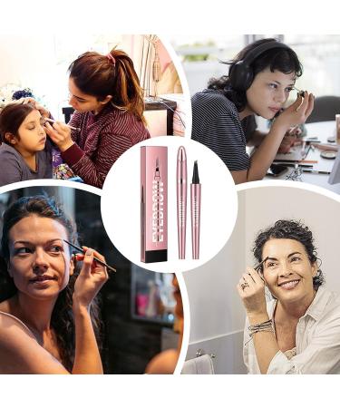 Magic Eyebrow Pencil 3d Microblading Eyebrow Pen Smudge Proof Liquid Eyebrow Pencil Waterproof Eyebrow Pen With 4 Fork Tip Lasting Eyebrow Makeup For Natural Looking Brows(Light Coffee) - Buy Online on GoSupps.com