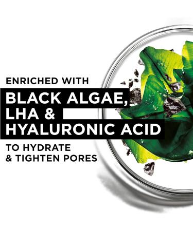 Garnier Pure Charcoal and Algae Sheet Mask - Purifying & Hydrating Face Mask | with Hyaluronic Acid & LHA | Tightens Pores & Purifies Skin | Biodegradable & Vegan | 28g - Buy Online on GoSupps.com