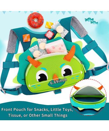 Accmor Toddler Leash Harness - Dinosaur Child Anti-Lost Wrist Link - 3-in-1 Kids Walking Assistant for Boys and Girls - Blue Vest Shape - Buy Online on GoSupps.com