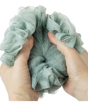 Premium Gray Bath Sponge & Shower Loofah for Body Exfoliation - 1 Count - Ideal for Smooth Skin - Buy Online on GoSupps.com