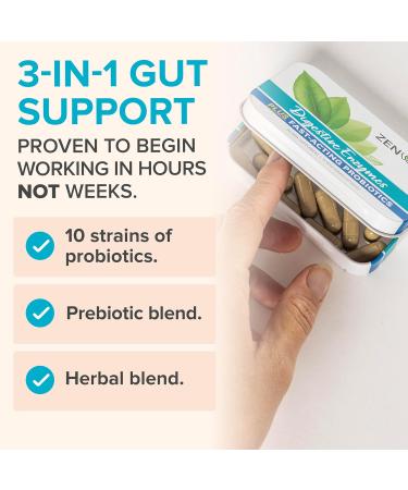 Zenwise Health Digestive Enzymes with Pre & Probiotics - 30 Vegetarian Capsules for Gut Health - Buy Online on GoSupps.com