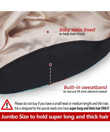 ABAMERICA Satin Lined Scrub Cap with Button & Ponytail Holder - Adjustable Long Hair Hat for Women - Buy Online on GoSupps.com
