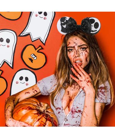 Halloween Mouse Ears Sequin Mouse Ears Headband Halloween Mouse Ears Bow Headbands Shiny Bows Mouse Ears Headbands Cosplay Party Headband For Women Halloween Party Cosplay Costume Accessories(Black) - Buy Online on GoSupps.com