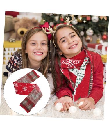 Amosfun Christmas Scarf for Kids | Perfect Gifts for Children | Stylish 124x19cm Knit Scarf for Men & Women | Holiday Tree Design - Buy Online on GoSupps.com