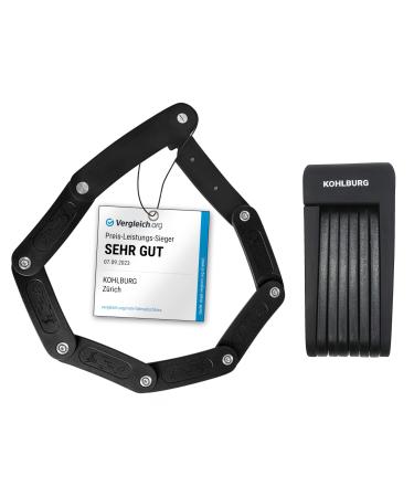 Kohlburg light & small folding lock - 690g light & 70cm long - safe bicycle lock made of hardened steel for e -bike & bicycle with bracket - Buy Online on GoSupps.com
