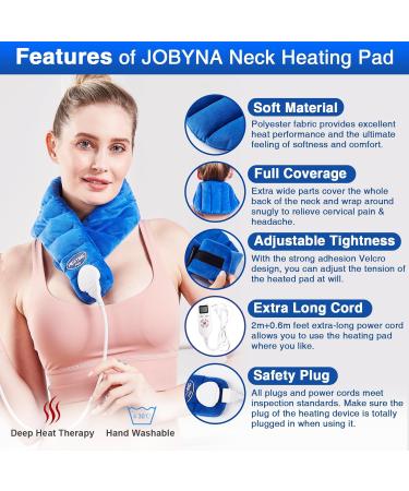 Jobyna Electric Neck Heating Pillow - Rapid 5S Heating Auto Switch-Off Adjustable 30-70 Perfect Physiotherapy Support - Buy Online on GoSupps.com