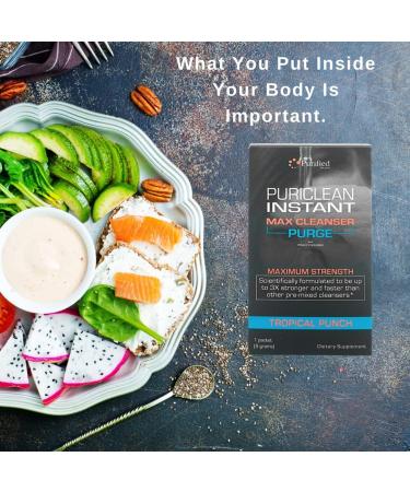 Buy Wellgenix Puriclean Instant Max Cleanser - 9g Detox Powder - Fast Toxin Rid & Cleansing - 3X Stronger Formula - Buy Online on GoSupps.com